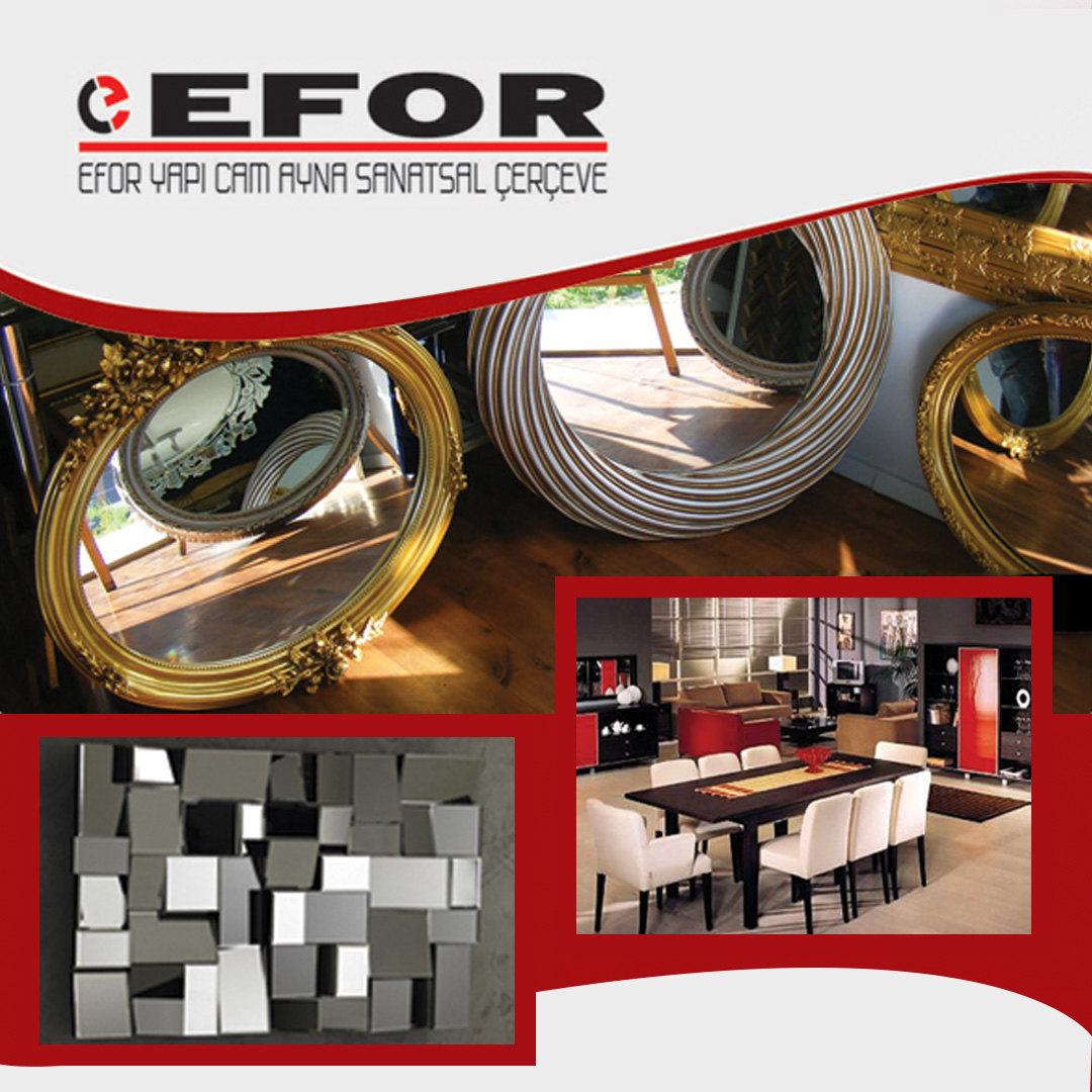 EFOR, Cam, Ayna, Yapı Dekorasyon, Sanatsal Çerçeve,