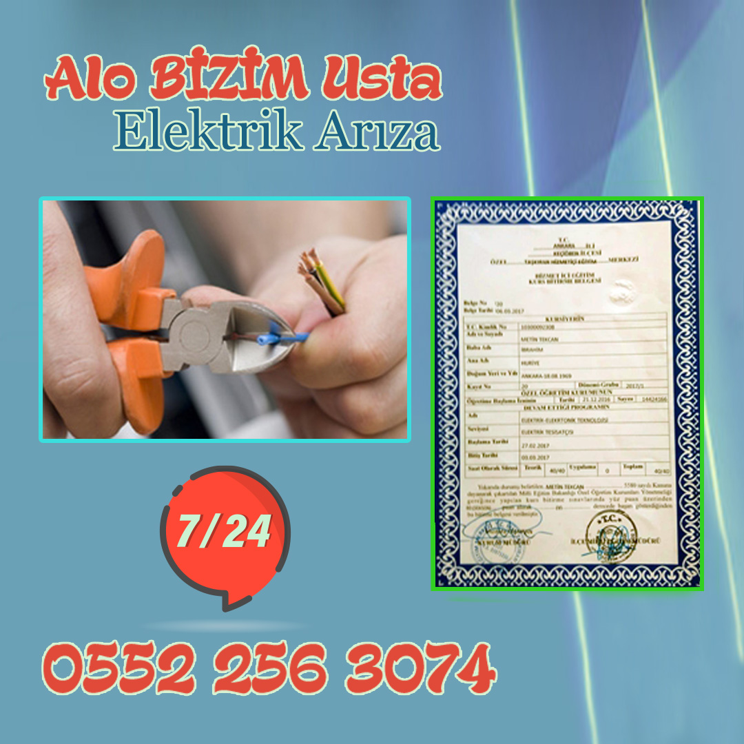 BİZİM Usta ELEKTRİKÇİ, Elektrik Arıza, Tesisat, Montaj, Arıza,