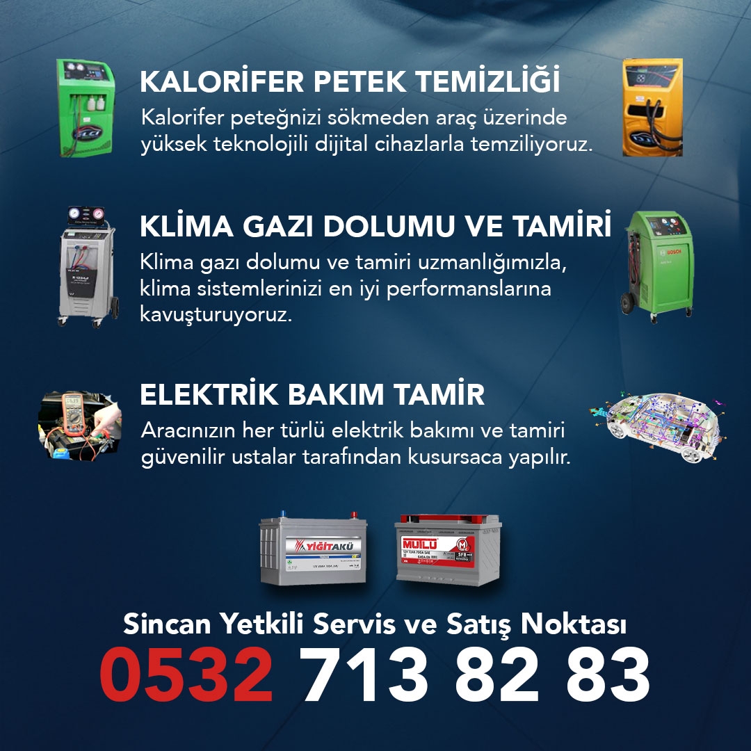 Çetin Oto Elektrik MUTLU Akü YİĞİT Akü, Yiğit Akü, Sincan Yetkili Servisi