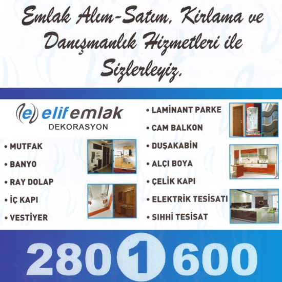 Elif Emlak Gayrimenkul Dekorasyoın