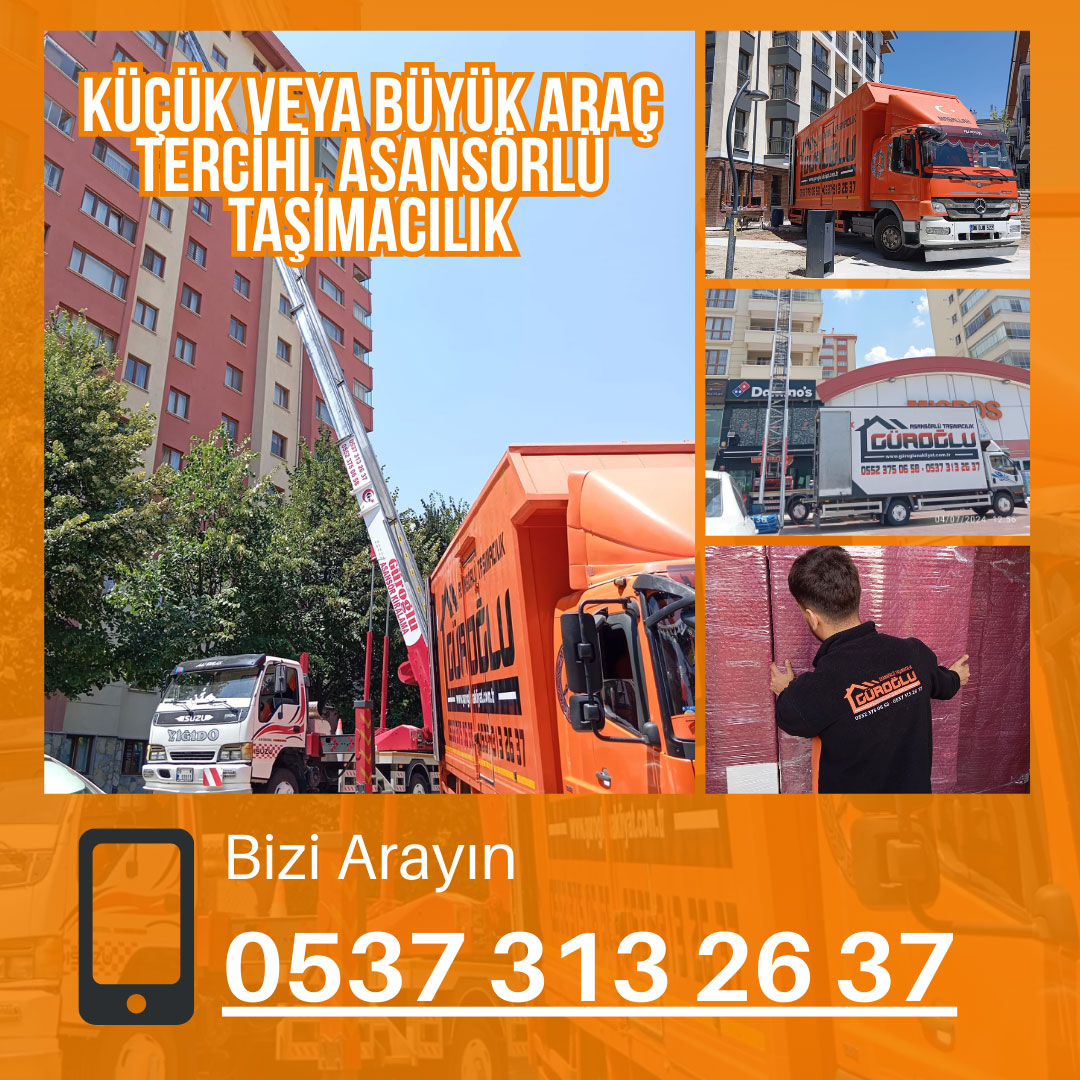 Eryaman GÜROĞLU şehir içi şehir dışı nakliyat, asansörlü taşımacılık,