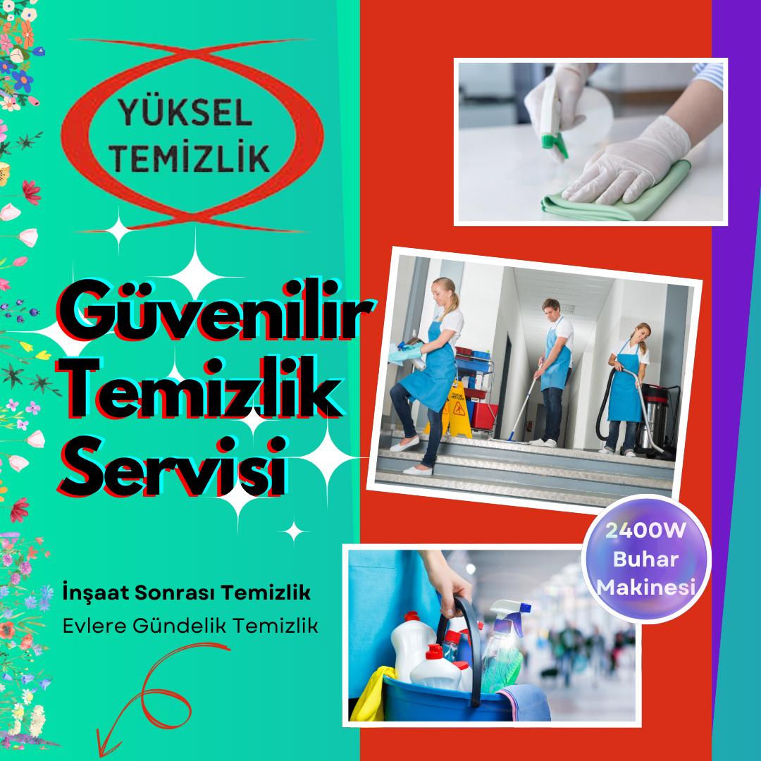 Eryaman YÜKSEL TEMİZLİK, ev temizlik, inşaat sonrası temizlik, iş yeri - ofis temizliği,
